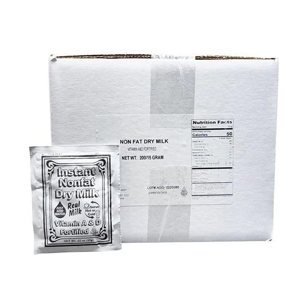 Non-Fat Dry Milk Instant Mix – 15g Packets, 200 Pack – Vitamin A & D Fortified 1 Non-Fat Dry Milk Instant Mix – 15g Packets, 200 Pack – Vitamin A & D Fortified