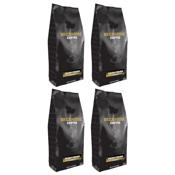 Brickhouse Irish Cream Ground Coffee, 4 X 12oz Bags – Creamy Vanilla & Whiskey Notes 1 Brickhouse Irish Cream Ground Coffee, 4 X 12oz Bags – Creamy Vanilla & Whiskey Notes