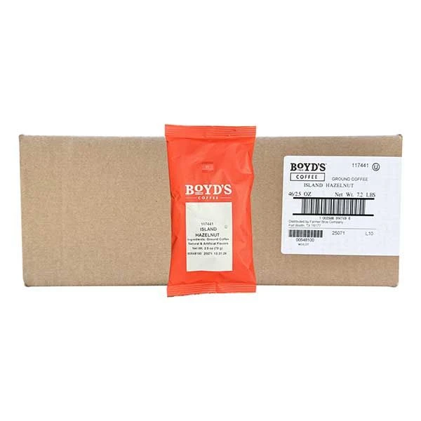 Boyd's Island Hazelnut Ground Coffee (46/2.5 Oz) 1 Boyd's Island Hazelnut Ground Coffee (46/2.5 Oz)