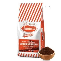 Junior's Most Fabulous Brooklyn Blend, Medium Roast Ground Coffee, 6/12 Oz Bags -Koffee Express Sales juniorabrooklyn 3