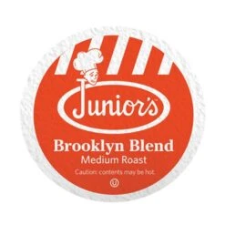 Junior's Most Fabulous Brooklyn Blend, Medium Roast Single Single Serve 4/18 Ct 6 Junior's Most Fabulous Brooklyn Blend, Medium Roast Single Single Serve 4/18 Ct -Koffee Express Sales juniors most fabulous brooklyn blend medium roast single single serve 1 ct 1 1