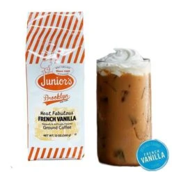 Junior's Most Fabulous French Vanilla, Medium Roast Ground Coffee, 4/12 Oz Bags 5 Junior's Most Fabulous French Vanilla, Medium Roast Ground Coffee, 4/12 Oz Bags -Koffee Express Sales juniorsfrenchvaniila 2