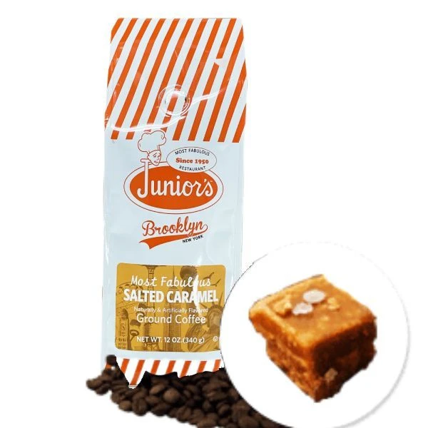 Junior's Most Fabulous Salted Caramel Ground Coffee, 2/12 Oz Bag 4 Junior's Most Fabulous Salted Caramel Ground Coffee, 2/12 Oz Bag - Image 4