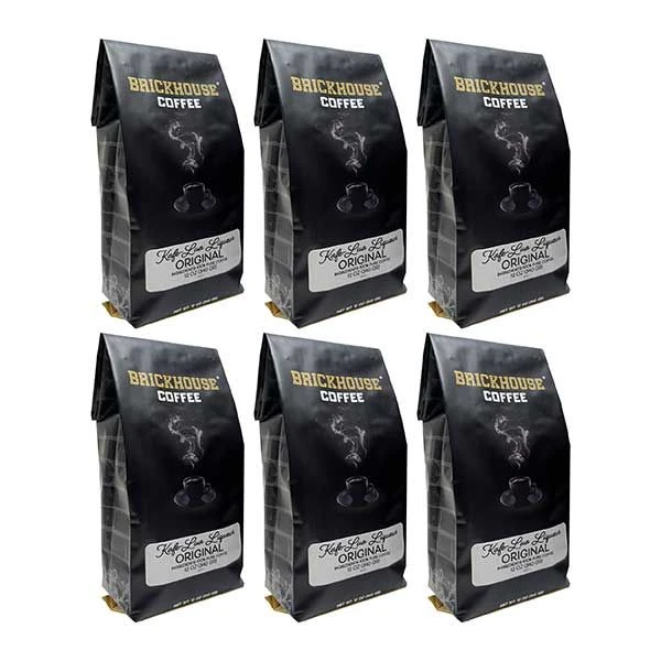 Kafe-Lua Liqueur Flavored Ground Coffee By Brickhouse, Original, 6 X 12oz Bags 1 Kafe-Lua Liqueur Flavored Ground Coffee By Brickhouse, Original, 6 X 12oz Bags