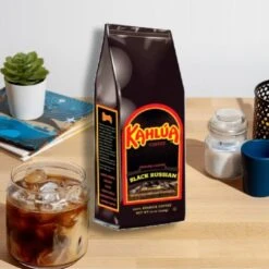 Kahlua Black Russian Gourmet Ground Coffee (3 Bags/12 Oz) -Koffee Express Sales kahluablackrussian 1
