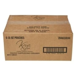 Kayo Frothy Cappuccino Non-Dairy Powdered Creamer, 6 X 1 Lb Bags -Koffee Express Sales kayo case