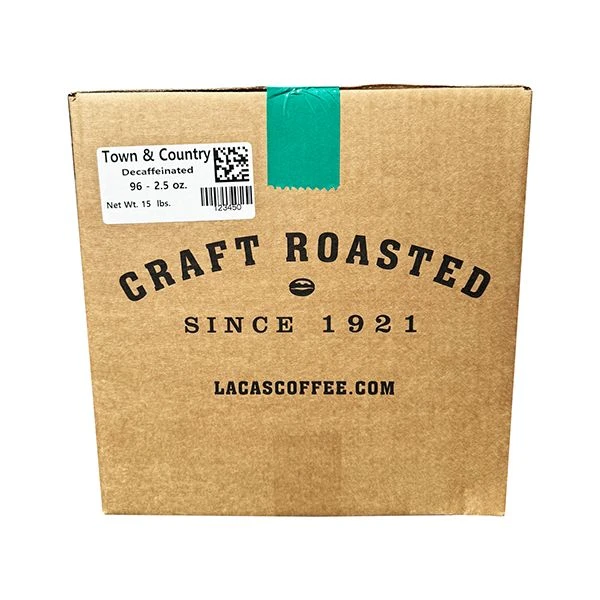 Lacas Coffee Co. Town And Country (Breakfast Blend) Decaf Ground Coffee, 96/2.5oz Brew Packs 4 Lacas Coffee Co. Town And Country (Breakfast Blend) Decaf Ground Coffee, 96/2.5oz Brew Packs - Image 4