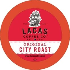 Lacas Coffee Single Serve Cups, 24 Count (Original City Roast) 6 Lacas Coffee Single Serve Cups, 24 Count (Original City Roast) -Koffee Express Sales lacasocrcup