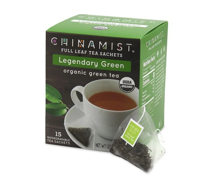 China Mist - Legendary Green Organic Black Full Leaf Tea Sachet, 4 Boxes 15 Count 2 China Mist - Legendary Green Organic Black Full Leaf Tea Sachet, 4 Boxes 15 Count - Image 2