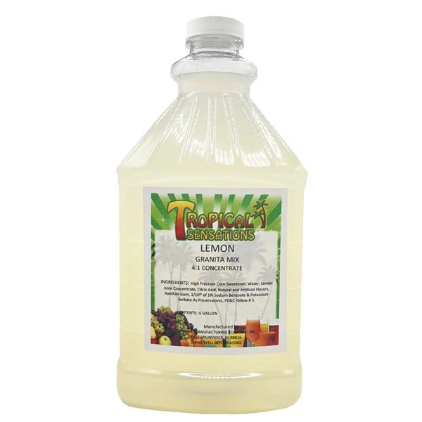 Tropical Sensations Lemon Granita Slushie Mix – 64 Oz Bottle – Non-Alcoholic Frozen Drink Mix For Slush Machines 1 Tropical Sensations Lemon Granita Slushie Mix – 64 Oz Bottle – Non-Alcoholic Frozen Drink Mix For Slush Machines