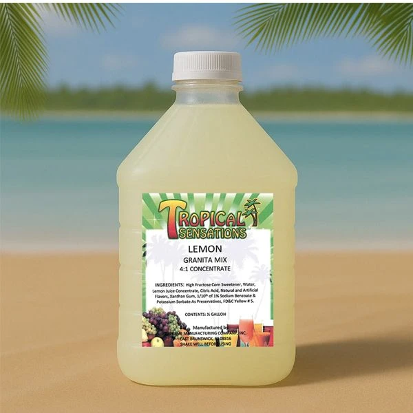 Tropical Sensations Lemon Granita Slushie Mix – 64 Oz Bottle – Non-Alcoholic Frozen Drink Mix For Slush Machines 2 Tropical Sensations Lemon Granita Slushie Mix – 64 Oz Bottle – Non-Alcoholic Frozen Drink Mix For Slush Machines - Image 2