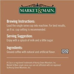 Market & Main Chocolate Peanut Butter Single Serve Coffee Cups, 6 Box (72 Cups) 13 Market & Main Chocolate Peanut Butter Single Serve Coffee Cups, 6 Box (72 Cups) -Koffee Express Sales market main chocolate peanut butter cup coffee single serve cups 12cups5
