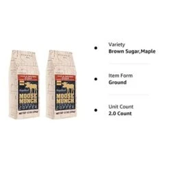 Harry & David Moose Munch Maple Brown Sugar Ground Gourmet Coffee 2 Bags 4 Harry & David Moose Munch Maple Brown Sugar Ground Gourmet Coffee 2 Bags -Koffee Express Sales mbs1