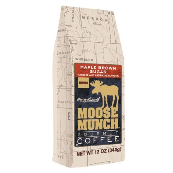 Moose Munch By Harry & David, Maple Brown Sugar Ground Coffee, 6/12 Oz Bags 3 Moose Munch By Harry & David, Maple Brown Sugar Ground Coffee, 6/12 Oz Bags - Image 3