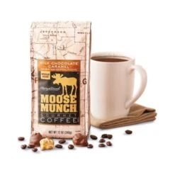 Harry & David Milk Chocolate Caramel Moose Munch Coffee, 12 Oz -Koffee Express Sales mcc1 4