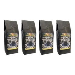 Brickhouse Coffee Midnight Ember Dark Roast, 100% Arabica Ground Coffee, Bold & Smoky Flavor, 4 X 12oz Bags