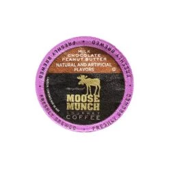 Moose Munch Coffee By Harry & David, Milk Chocolate Peanut Butter, 35 Single Serve Cups