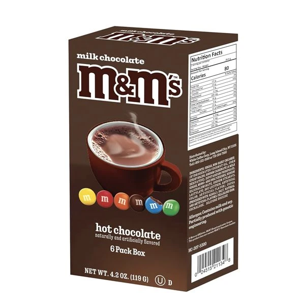 M&M Milk Chocolate Flavored Hot Cocoa Single Serve Sticks - 6 Count 1 M&M Milk Chocolate Flavored Hot Cocoa Single Serve Sticks - 6 Count