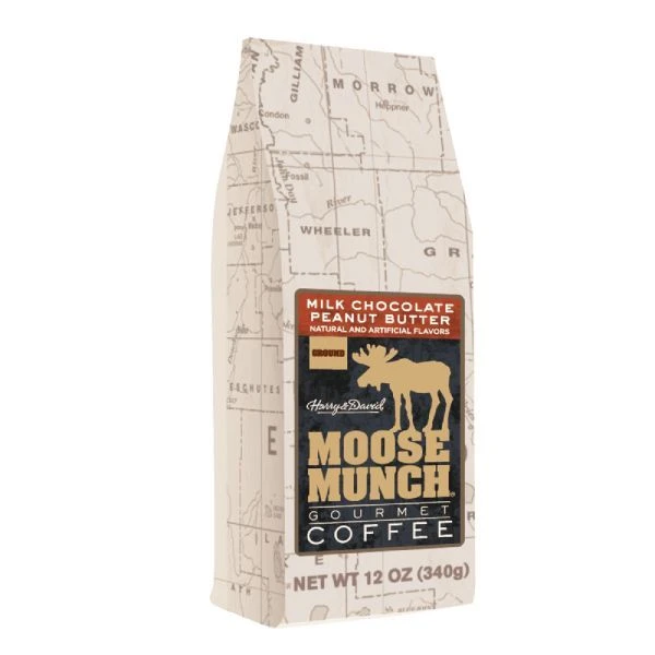 Harry & David Moose Munch Milk Chocolate Peanut Butter Ground Gourmet Coffee 2 Bags 4 Harry & David Moose Munch Milk Chocolate Peanut Butter Ground Gourmet Coffee 2 Bags - Image 4