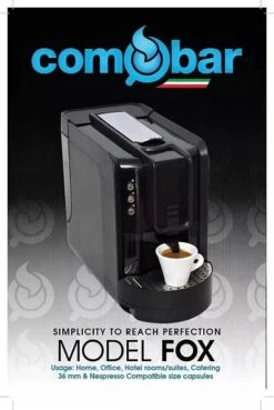 Comobar Fox Machine Bundle, With Espresso And Espresso Cups
