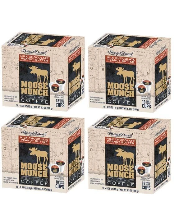 Moose Munch Milk Chocolate Peanut Butter Single Serve Cups, 4/18 Count 1 Moose Munch Milk Chocolate Peanut Butter Single Serve Cups, 4/18 Count
