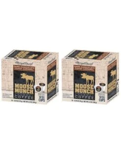 Moose Munch Single Serve Coffee By Harry & David, Dark Chocolate Candy Caramel, 2/18 Count