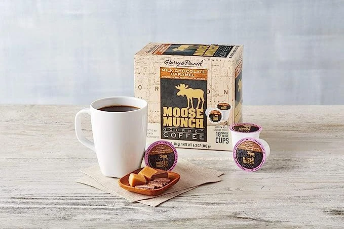Moose Munch Coffee By Harry & David, Milk Chocolate Caramel, 18 Count Box 2 Moose Munch Coffee By Harry & David, Milk Chocolate Caramel, 18 Count Box - Image 2