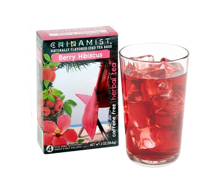 China Mist Naturally Flavored Berry Hibiscus Iced Tea Bags, 4-Count Box, 2-Pack (Each Bag Yields 1/2 Gallon) 3 China Mist Naturally Flavored Berry Hibiscus Iced Tea Bags, 4-Count Box, 2-Pack (Each Bag Yields 1/2 Gallon) - Image 3