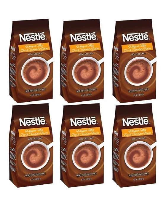 Nestlé® Nestle Hot Cocoa Mix Whipper Mix Hot Cocoa , 6 Bags (2lbs Each) 1 Nestlé® Nestle Hot Cocoa Mix Whipper Mix Hot Cocoa , 6 Bags (2lbs Each)