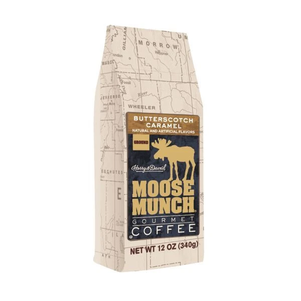 Harry & David Moose Munch Butterscotch Caramel Ground Gourmet Coffee 2 Bags 2 Harry & David Moose Munch Butterscotch Caramel Ground Gourmet Coffee 2 Bags - Image 2