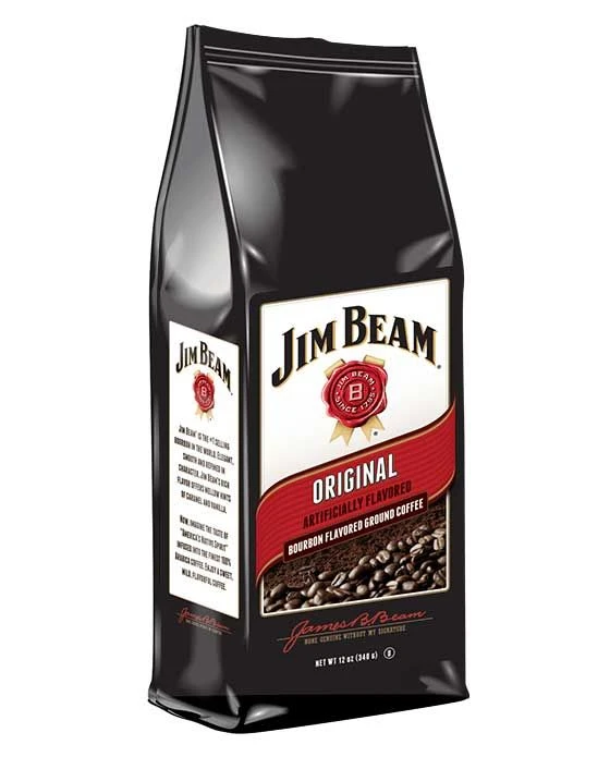 Jim Beam Original Bourbon Flavored Ground Coffee, 1 Bag (12 Oz) 1 Jim Beam Original Bourbon Flavored Ground Coffee, 1 Bag (12 Oz)
