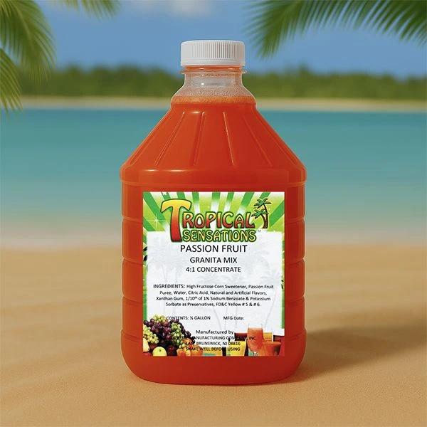 Tropical Sensations Passion Fruit Granita Slushie Mix – 64 Oz Bottle – Non-Alcoholic Frozen Drink Mix For Slush Machines 3 Tropical Sensations Passion Fruit Granita Slushie Mix – 64 Oz Bottle – Non-Alcoholic Frozen Drink Mix For Slush Machines - Image 3