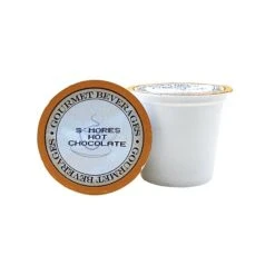 Cocoa De Aroma Hot Chocolate Sampler, 24 Cups – 8 Each Original, S’mores, Crème Brûlée -Koffee Express Sales smores hot chocolate