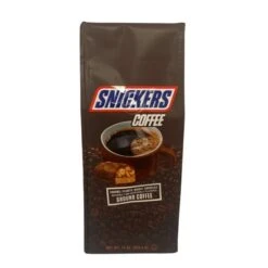 Snickers Caramel, Peanuts, Nougat And Chocolate, Naturally And Artificially Flavored Ground Coffee, 2/10 Oz Bags 6 Snickers Caramel, Peanuts, Nougat And Chocolate, Naturally And Artificially Flavored Ground Coffee, 2/10 Oz Bags -Koffee Express Sales snickers1 1