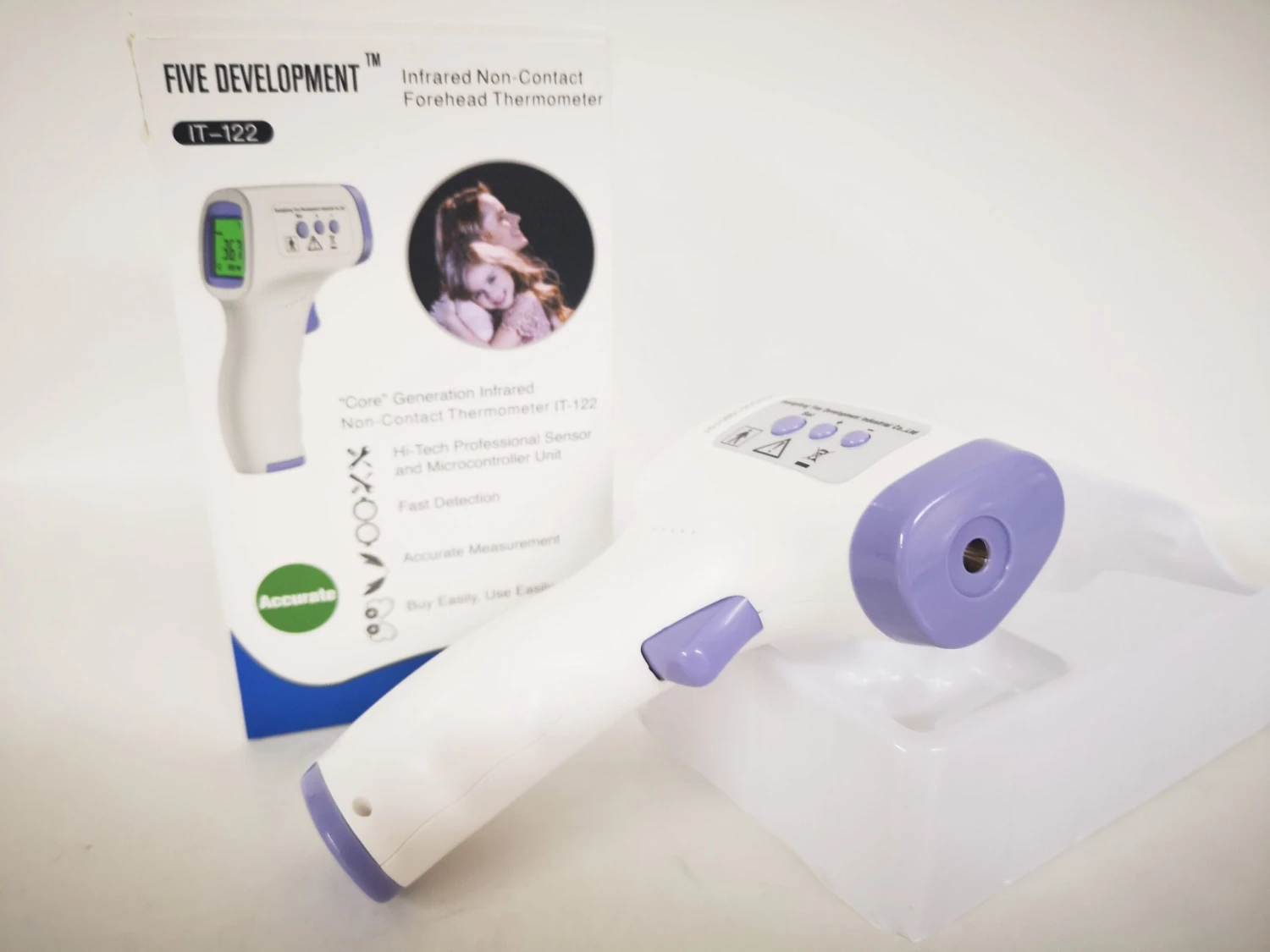 Digital Lcd Infrared Thermometer Non-contact Forehead Baby Adult Temperature USA 12 Pack 6 Digital Lcd Infrared Thermometer Non-contact Forehead Baby Adult Temperature USA 12 Pack - Image 6