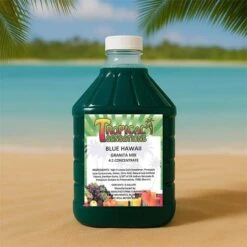 Granita Machine, Frozen Drink Blue Hawaii Slush Machine Cocktail Mix 6 Bottle -Koffee Express Sales tropical sensations blue hawaii granita slushie mix img1 1