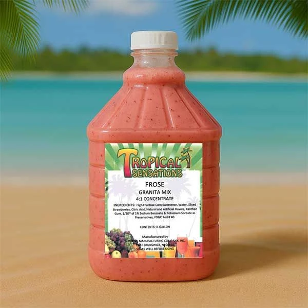 Tropical Sensations - Frosé (Frozen Rosé) Drink Mix, 6 Bottles 64 Oz Each 3 Tropical Sensations - Frosé (Frozen Rosé) Drink Mix, 6 Bottles 64 Oz Each - Image 3