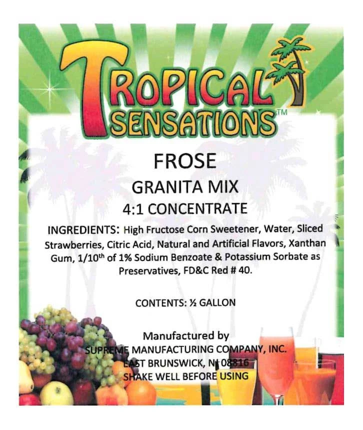 Tropical Sensations - Frosé (Frozen Rosé) Drink Mix, 6 Bottles 64 Oz Each 4 Tropical Sensations - Frosé (Frozen Rosé) Drink Mix, 6 Bottles 64 Oz Each - Image 4