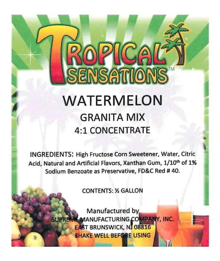 Tropical Sensations - Watermelon Granita Mix, 6 Bottles 64 Oz Each 5 Tropical Sensations - Watermelon Granita Mix, 6 Bottles 64 Oz Each - Image 5