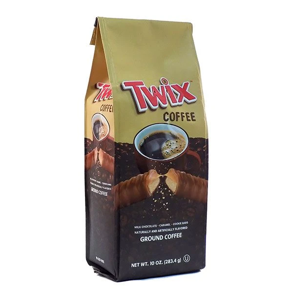 Twix Milk Chocolate, Caramel And Cookie Bars, Naturally And Artificially Flavored Ground Coffee, 10 Oz Bag 1 Twix Milk Chocolate, Caramel And Cookie Bars, Naturally And Artificially Flavored Ground Coffee, 10 Oz Bag