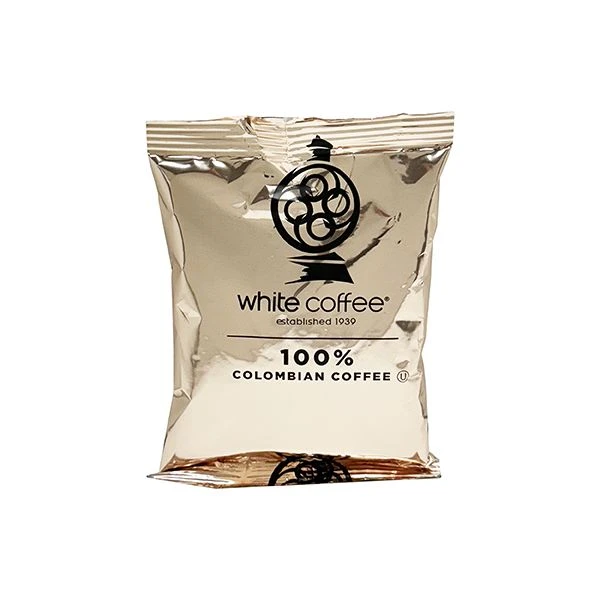 White Coffee 100% Colombian Ulperba Ground Coffee, 192/2oz Pre-Portioned Packets 2 White Coffee 100% Colombian Ulperba Ground Coffee, 192/2oz Pre-Portioned Packets - Image 2