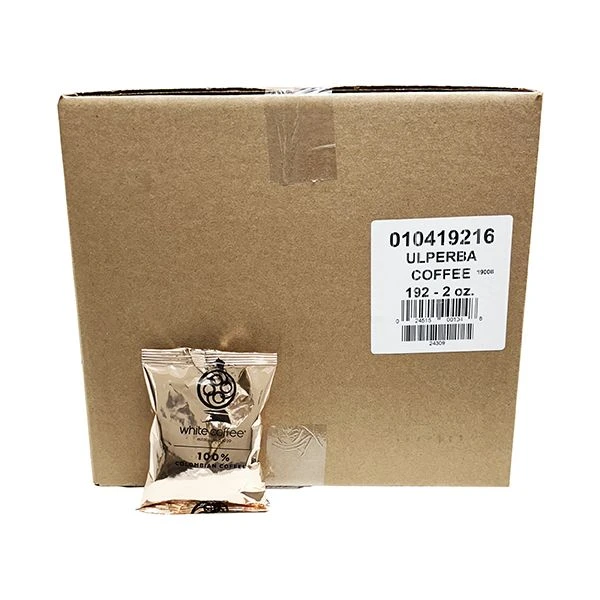 White Coffee 100% Colombian Ulperba Ground Coffee, 192/2oz Pre-Portioned Packets 1 White Coffee 100% Colombian Ulperba Ground Coffee, 192/2oz Pre-Portioned Packets