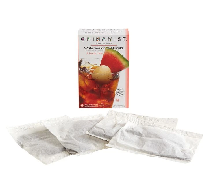 China Mist Naturally Flavored Watermelon W/ Marula Iced Tea Bags, 4-Count Box, Each Bag Yields 1/2 Gallon 2 China Mist Naturally Flavored Watermelon W/ Marula Iced Tea Bags, 4-Count Box, Each Bag Yields 1/2 Gallon - Image 2
