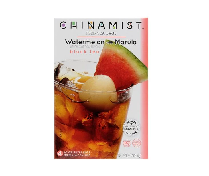 China Mist Naturally Flavored Watermelon W/ Marula Iced Tea Bags, 4-Count Box, Each Bag Yields 1/2 Gallon 3 China Mist Naturally Flavored Watermelon W/ Marula Iced Tea Bags, 4-Count Box, Each Bag Yields 1/2 Gallon - Image 3
