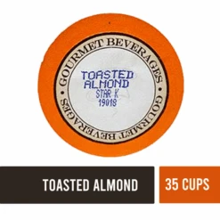 Toasted Almond Coffee, 35 Single Serve Cups 7 Toasted Almond Coffee, 35 Single Serve Cups -Koffee Express Sales ya2